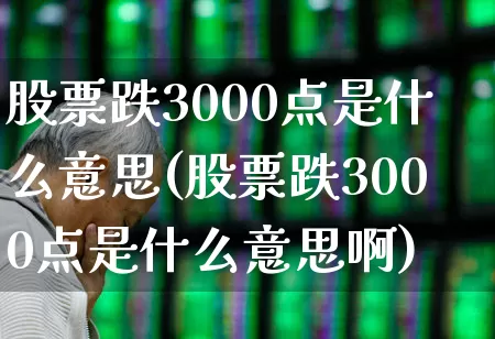 股票跌3000点是什么意思(股票跌3000点是什么意思啊)_https://www.gfdzclz.com_创业板_第1张