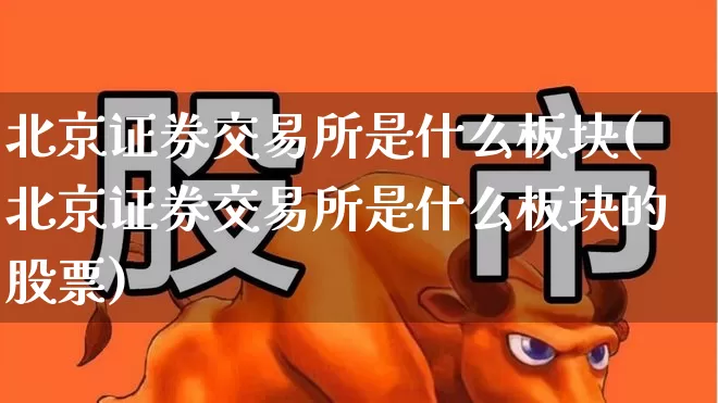 北京证券交易所是什么板块(北京证券交易所是什么板块的股票)_https://www.gfdzclz.com_深交所_第1张