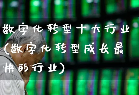 数字化转型十大行业(数字化转型成长最快的行业)_https://www.gfdzclz.com_创业板_第1张