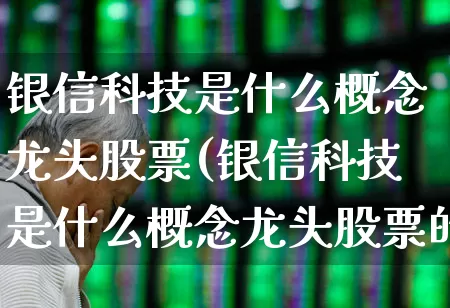 银信科技是什么概念龙头股票(银信科技是什么概念龙头股票的)_https://www.gfdzclz.com_创业板_第1张