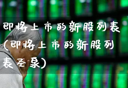 即将上市的新股列表(即将上市的新股列表圣泉)_https://www.gfdzclz.com_科创板_第1张