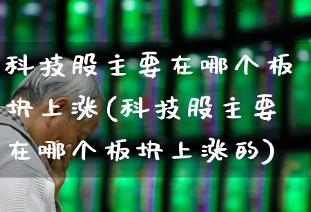 科技股主要在哪个板块上涨(科技股主要在哪个板块上涨的)_https://www.gfdzclz.com_上交所_第1张