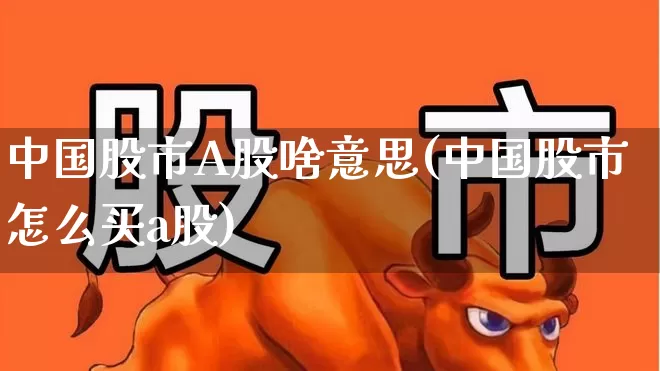 中国股市A股啥意思(中国股市怎么买a股)_https://www.gfdzclz.com_科创板_第1张