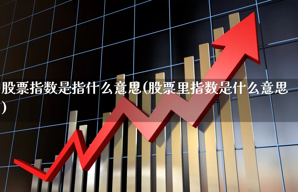 股票指数是指什么意思(股票里指数是什么意思)_https://www.gfdzclz.com_创业板_第1张