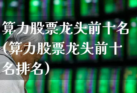 算力股票龙头前十名(算力股票龙头前十名排名)_https://www.gfdzclz.com_创业板_第1张