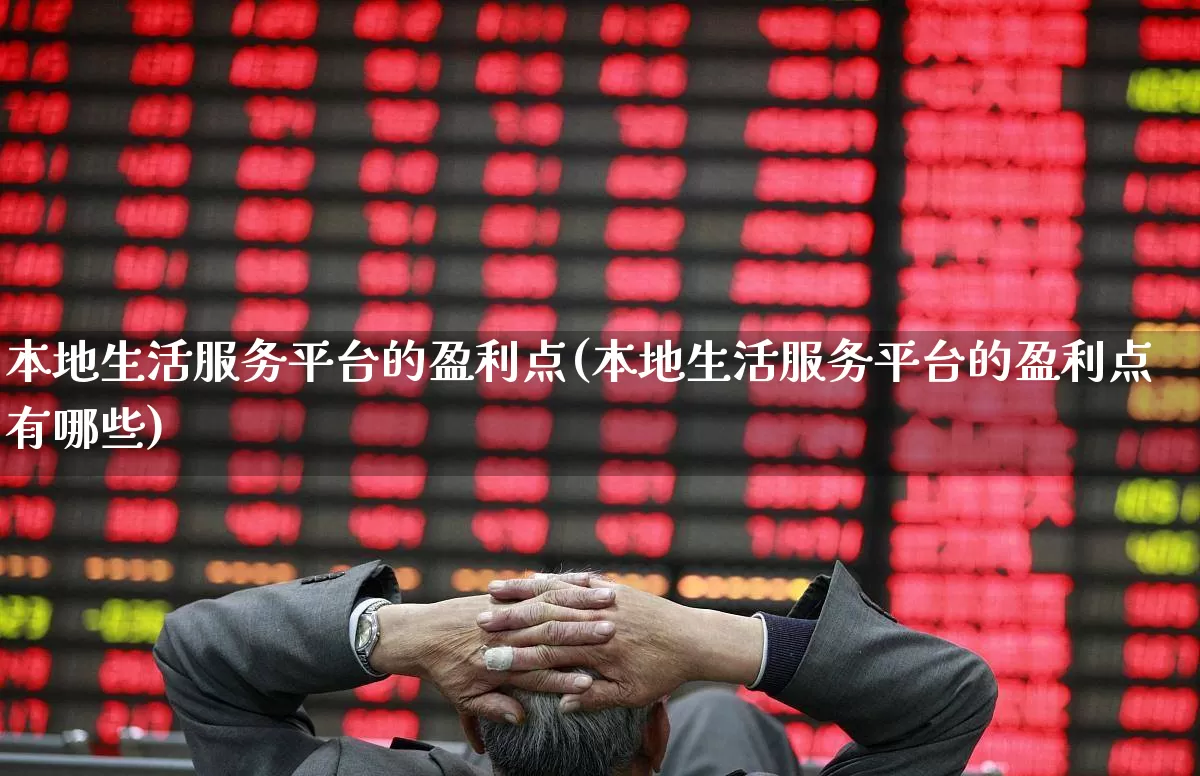 本地生活服务平台的盈利点(本地生活服务平台的盈利点有哪些)_https://www.gfdzclz.com_北交所_第1张