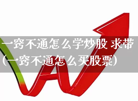 一窍不通怎么学炒股 求带(一窍不通怎么买股票)_https://www.gfdzclz.com_科创板_第1张