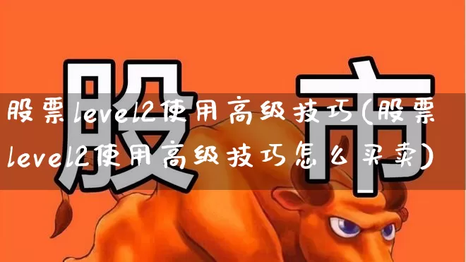 股票level2使用高级技巧(股票level2使用高级技巧怎么买卖)_https://www.gfdzclz.com_科创板_第1张