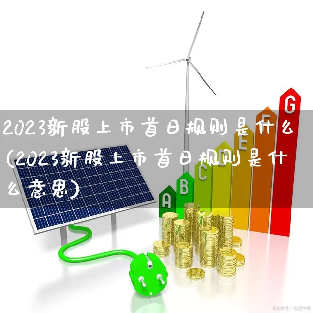 2023新股上市首日规则是什么(2023新股上市首日规则是什么意思)_https://www.gfdzclz.com_深交所_第1张