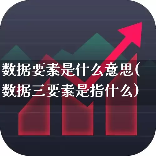 数据要素是什么意思(数据三要素是指什么)_https://www.gfdzclz.com_创业板_第1张