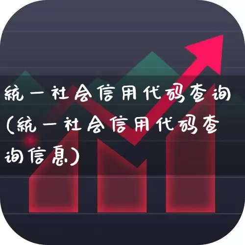 统一社会信用代码查询(统一社会信用代码查询信息)_https://www.gfdzclz.com_深交所_第1张