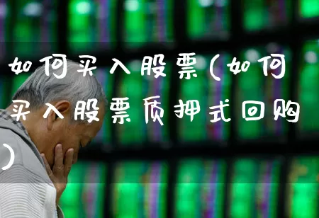 如何买入股票(如何买入股票质押式回购)_https://www.gfdzclz.com_上交所_第1张