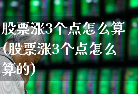 股票涨3个点怎么算(股票涨3个点怎么算的)_https://www.gfdzclz.com_创业板_第1张