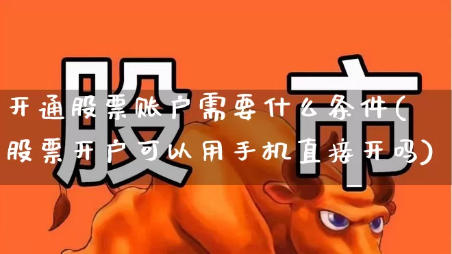 开通股票账户需要什么条件(股票开户可以用手机直接开吗)_https://www.gfdzclz.com_深交所_第1张