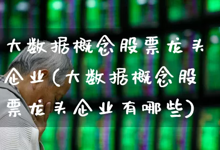 大数据概念股票龙头企业(大数据概念股票龙头企业有哪些)_https://www.gfdzclz.com_科创板_第1张