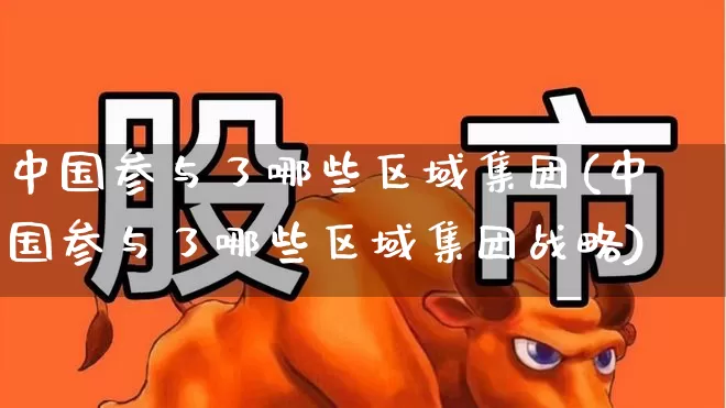 中国参与了哪些区域集团(中国参与了哪些区域集团战略)_https://www.gfdzclz.com_深交所_第1张