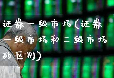 证券一级市场(证券一级市场和二级市场的区别)_https://www.gfdzclz.com_科创板_第1张