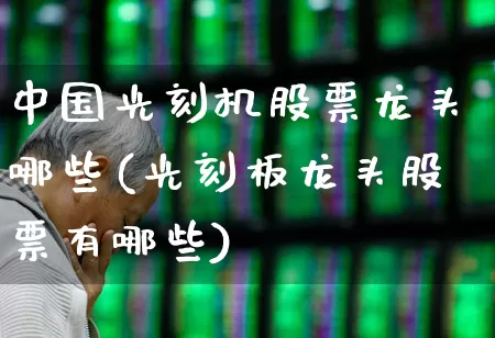 中国光刻机股票龙头哪些(光刻板龙头股票有哪些)_https://www.gfdzclz.com_深交所_第1张