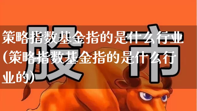 策略指数基金指的是什么行业(策略指数基金指的是什么行业的)_https://www.gfdzclz.com_创业板_第1张