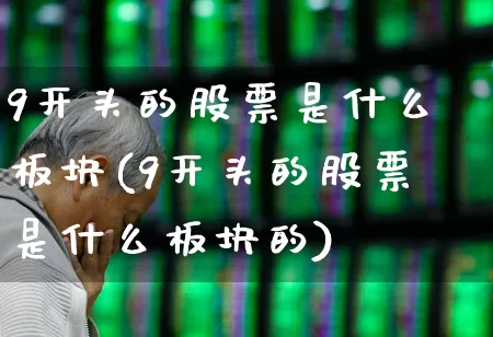 9开头的股票是什么板块(9开头的股票是什么板块的)_https://www.gfdzclz.com_深交所_第1张