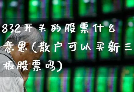 832开头的股票什么意思(散户可以买新三板股票吗)_https://www.gfdzclz.com_深交所_第1张