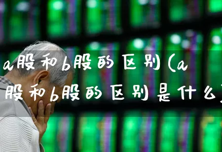 a股和b股的区别(a股和b股的区别是什么)_https://www.gfdzclz.com_北交所_第1张