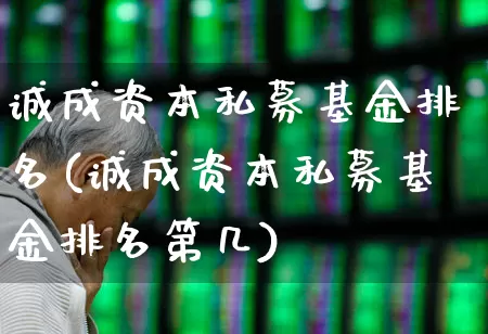 诚成资本私募基金排名(诚成资本私募基金排名第几)_https://www.gfdzclz.com_创业板_第1张