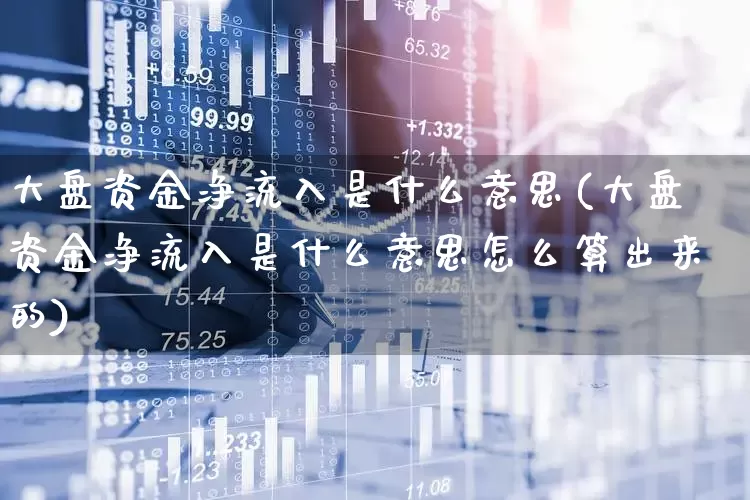 大盘资金净流入是什么意思(大盘资金净流入是什么意思怎么算出来的)_https://www.gfdzclz.com_科创板_第1张