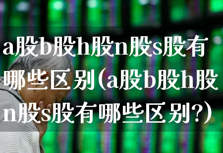 a股b股h股n股s股有哪些区别(a股b股h股n股s股有哪些区别?)_https://www.gfdzclz.com_创业板_第1张
