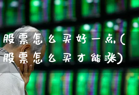 股票怎么买好一点(股票怎么买才能涨)_https://www.gfdzclz.com_创业板_第1张