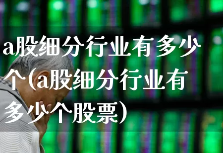 a股细分行业有多少个(a股细分行业有多少个股票)_https://www.gfdzclz.com_北交所_第1张