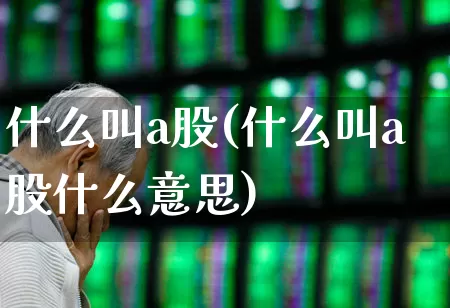 什么叫a股(什么叫a股什么意思)_https://www.gfdzclz.com_创业板_第1张