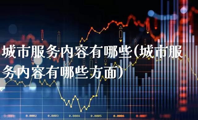 城市服务内容有哪些(城市服务内容有哪些方面)_https://www.gfdzclz.com_科创板_第1张