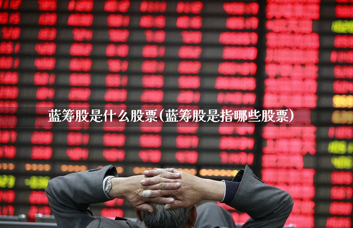 蓝筹股是什么股票(蓝筹股是指哪些股票)_https://www.gfdzclz.com_上交所_第1张