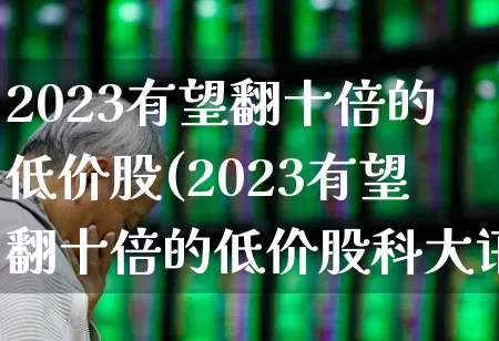 2023有望翻十倍的低价股(2023有望翻十倍的低价股科大讯飞)_https://www.gfdzclz.com_深交所_第1张