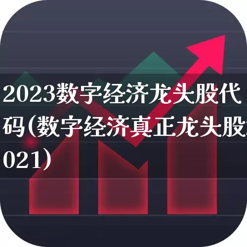 2023数字经济龙头股代码(数字经济真正龙头股2021)_https://www.gfdzclz.com_深交所_第1张