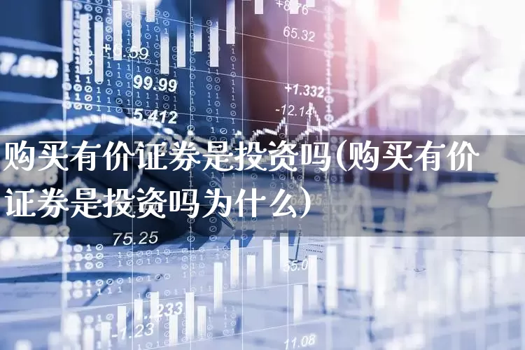购买有价证券是投资吗(购买有价证券是投资吗为什么)_https://www.gfdzclz.com_科创板_第1张