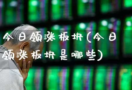 今日领涨板块(今日领涨板块是哪些)_https://www.gfdzclz.com_创业板_第1张