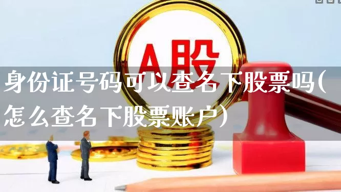 身份证号码可以查名下股票吗(怎么查名下股票账户)_https://www.gfdzclz.com_上交所_第1张