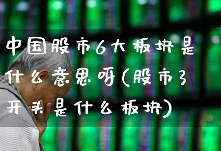 中国股市6大板块是什么意思呀(股市3开头是什么板块)_https://www.gfdzclz.com_北交所_第1张