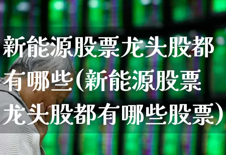 新能源股票龙头股都有哪些(新能源股票龙头股都有哪些股票)_https://www.gfdzclz.com_科创板_第1张