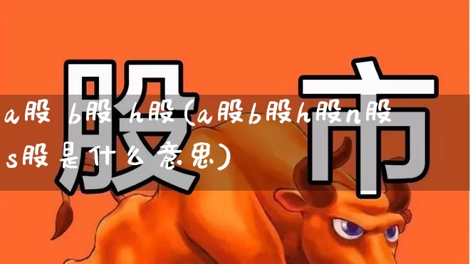 a股 b股 h股(a股b股h股n股s股是什么意思)_https://www.gfdzclz.com_上交所_第1张