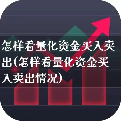 怎样看量化资金买入卖出(怎样看量化资金买入卖出情况)_https://www.gfdzclz.com_上交所_第1张