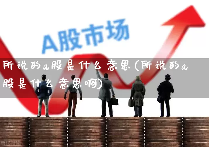 所说的a股是什么意思(所说的a股是什么意思啊)_https://www.gfdzclz.com_创业板_第1张