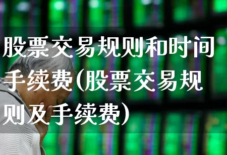 股票交易规则和时间手续费(股票交易规则及手续费)_https://www.gfdzclz.com_深交所_第1张