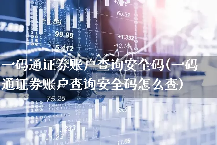 一码通证券账户查询安全码(一码通证券账户查询安全码怎么查)_https://www.gfdzclz.com_创业板_第1张