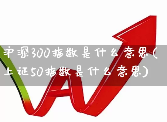 沪深300指数是什么意思(上证50指数是什么意思)_https://www.gfdzclz.com_深交所_第1张