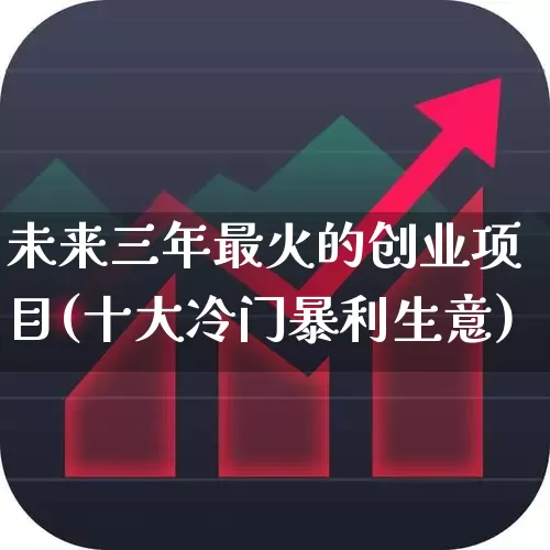 未来三年最火的创业项目(十大冷门暴利生意)_https://www.gfdzclz.com_上交所_第1张