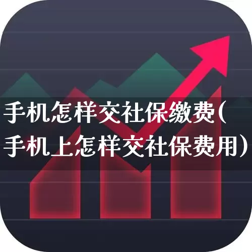 手机怎样交社保缴费(手机上怎样交社保费用)_https://www.gfdzclz.com_深交所_第1张