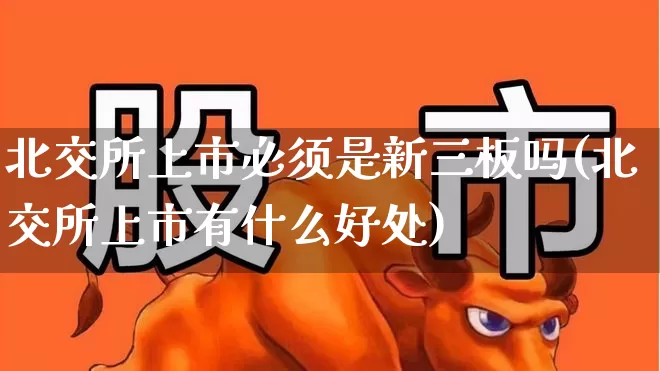 北交所上市必须是新三板吗(北交所上市有什么好处)_https://www.gfdzclz.com_深交所_第1张